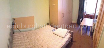 Bedroom 3, with double bed, quadruple wardrobe and desk